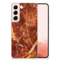 Samsung Galaxy S22 | TPU | Siliconen hoesje | Marmer Bruin