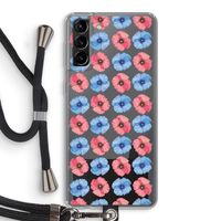Klaproosjes: Samsung Galaxy S21 Plus Transparant Hoesje met koord