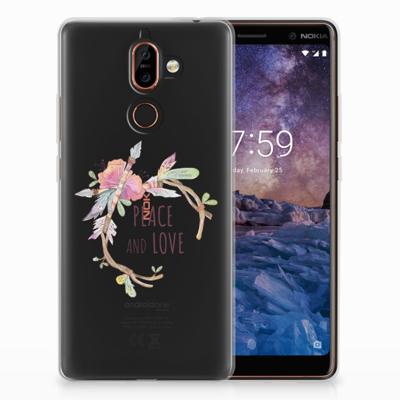 Nokia 7 Plus Telefoonhoesje met Naam Boho Text Nokia 7 Plus Telefoonhoesje met Naam Boho Text