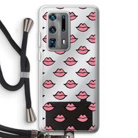 Lipjes: Huawei P40 Pro Plus Transparant Hoesje met koord