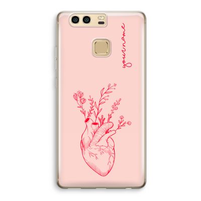 Blooming Heart: Huawei P9 Transparant Hoesje