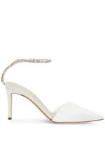 Giuseppe Zanotti escarpins Xenya 85 mm à ornements en cristal - Blanc