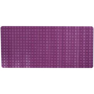 MSV Douche|bad anti-slip mat badkamer - rubber - paars - 76 x 36cm