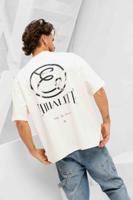 Equalité Chloé Boxy T-Shirt Heren Gebroken Wit/Zwart - Maat S - Kleur: Gebroken Wit | Soccerfanshop