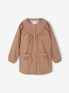 Gepersonaliseerde slabschort met luipaardprint voor meisjes beige