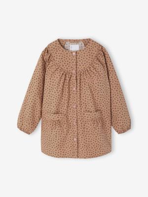 Gepersonaliseerde slabschort met luipaardprint voor meisjes beige