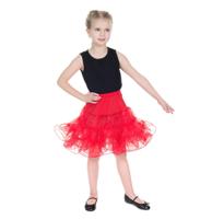 Kids Petticoat In Red -5 - 6 Jaar - thumbnail
