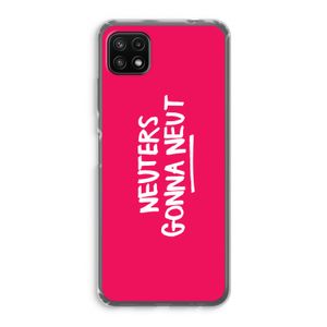 Neuters (roze): Samsung Galaxy A22 5G Transparant Hoesje