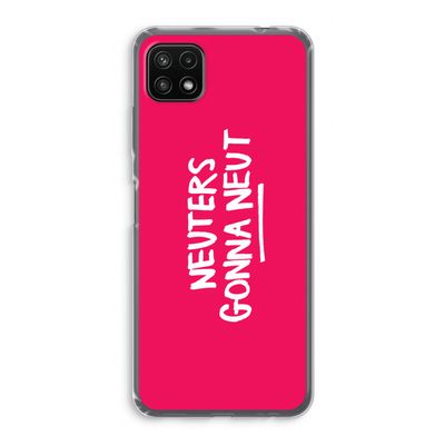 Neuters (roze): Samsung Galaxy A22 5G Transparant Hoesje