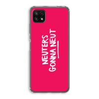 Neuters (roze): Samsung Galaxy A22 5G Transparant Hoesje