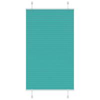 VidaXL Plissé rolgordijn 70x100 cm stofbreedte 69,4 cm petrol groen