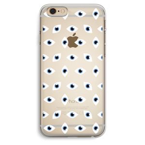 Eyes pattern: iPhone 6 Plus / 6S Plus Transparant Hoesje