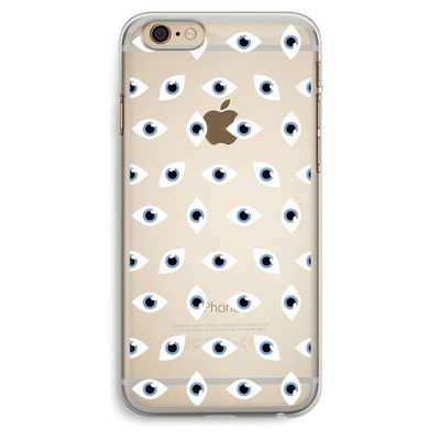 Eyes pattern: iPhone 6 Plus / 6S Plus Transparant Hoesje