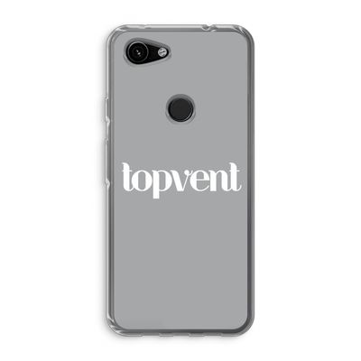 Topvent Grijs Wit: Google Pixel 3a Transparant Hoesje