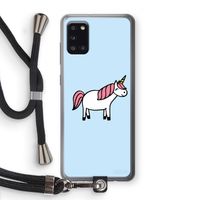 Eenhoorn: Samsung Galaxy A31 Transparant Hoesje met koord