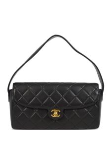 CHANEL Pre-Owned sac porté épaule à matelassage losanges (1997) - Noir