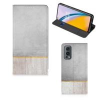 OnePlus Nord 2 5G Book | Wallet Case | Wood Concrete