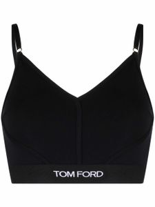 TOM FORD soutien-gorge à bande logo - Noir