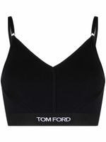 TOM FORD soutien-gorge à bande logo - Noir - thumbnail