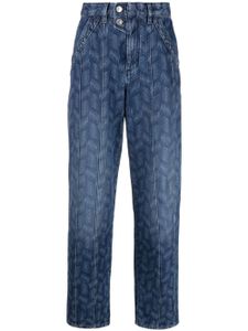 MARANT ÉTOILE jean droit à imprimé Sulanoa - Bleu