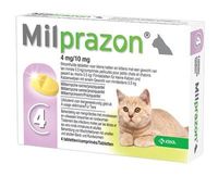 Krka milprazon ontwormingstabletten kat (>0,5 KG 4 MG/10 MG 4 TBL)
