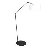 Steinhauer VloerlampZig-Zag zwart met witte kap Ø 50cm - 4244ZW