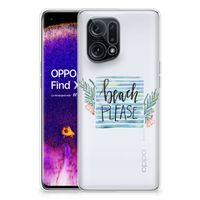 OPPO Find X5 Telefoonhoesje met Naam Boho Beach