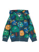 Stella McCartney Kids hoodie zippé à imprimé graphique - Bleu - thumbnail