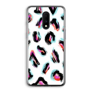 Cheetah color: OnePlus 7 Transparant Hoesje