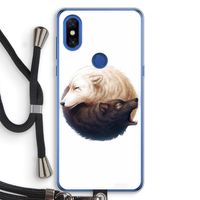 Yin Yang Wolves: Xiaomi Mi Mix 3 Transparant Hoesje met koord
