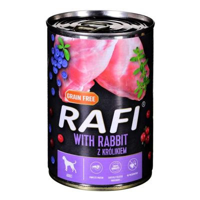 Dolina Noteci RAFI konijn, bosbes, cranberry - Nat hondenvoer 400 g