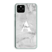 Ivory Marble: Google Pixel 5a 5G Transparant Hoesje Ivory Marble: Google Pixel 5a 5G Transparant Hoesje