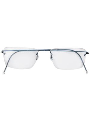 Lindberg lunettes de vue à monture rectangulaire - Bleu