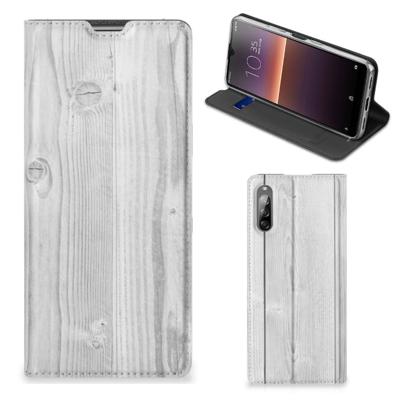 Sony Xperia L4 Book | Wallet Case | White Wood