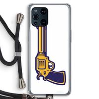 Pew Pew Pew: Oppo Find X3 Pro Transparant Hoesje met koord Pew Pew Pew: Oppo Find X3 Pro Transparant Hoesje met koord