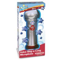 Bontempi karaoke microfoon 21 cm zilver - thumbnail