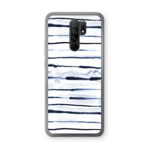 Ink Stripes: Xiaomi Redmi 9 Transparant Hoesje