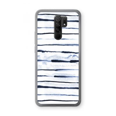 Ink Stripes: Xiaomi Redmi 9 Transparant Hoesje
