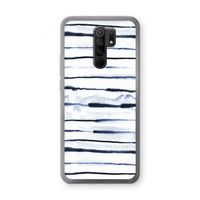 Ink Stripes: Xiaomi Redmi 9 Transparant Hoesje