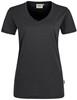 Hakro 181 Women's V-neck shirt MIKRALINAR® - Carbon Grey - 3XL