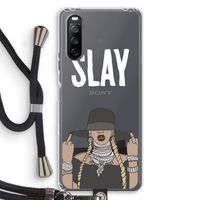 Slay All Day: Sony Sony Xperia 10 III Transparant Hoesje met koord