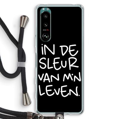 De Sleur: Sony Xperia 5 III Transparant Hoesje met koord