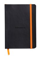 Notitieboek Rhodia A6 lijn 72 vel 90gr zwart - thumbnail