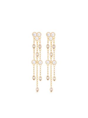 Maje boucles d'oreilles pendantes à ornements strassés