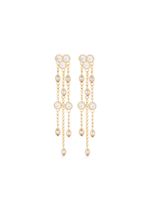 Maje boucles d'oreilles pendantes serties de cristaux