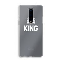 King zwart: OnePlus 8 Transparant Hoesje