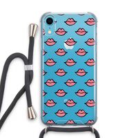 Lipjes: iPhone XR Transparant Hoesje met koord