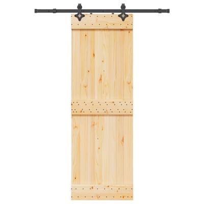 Schuifdeur met beslag 70x210 cm massief grenenhout