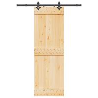 Schuifdeur met beslag 70x210 cm massief grenenhout