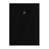 Douchebak Sanitop Just Creating Relievo Crag 100x140 cm Mat Zwart Topa